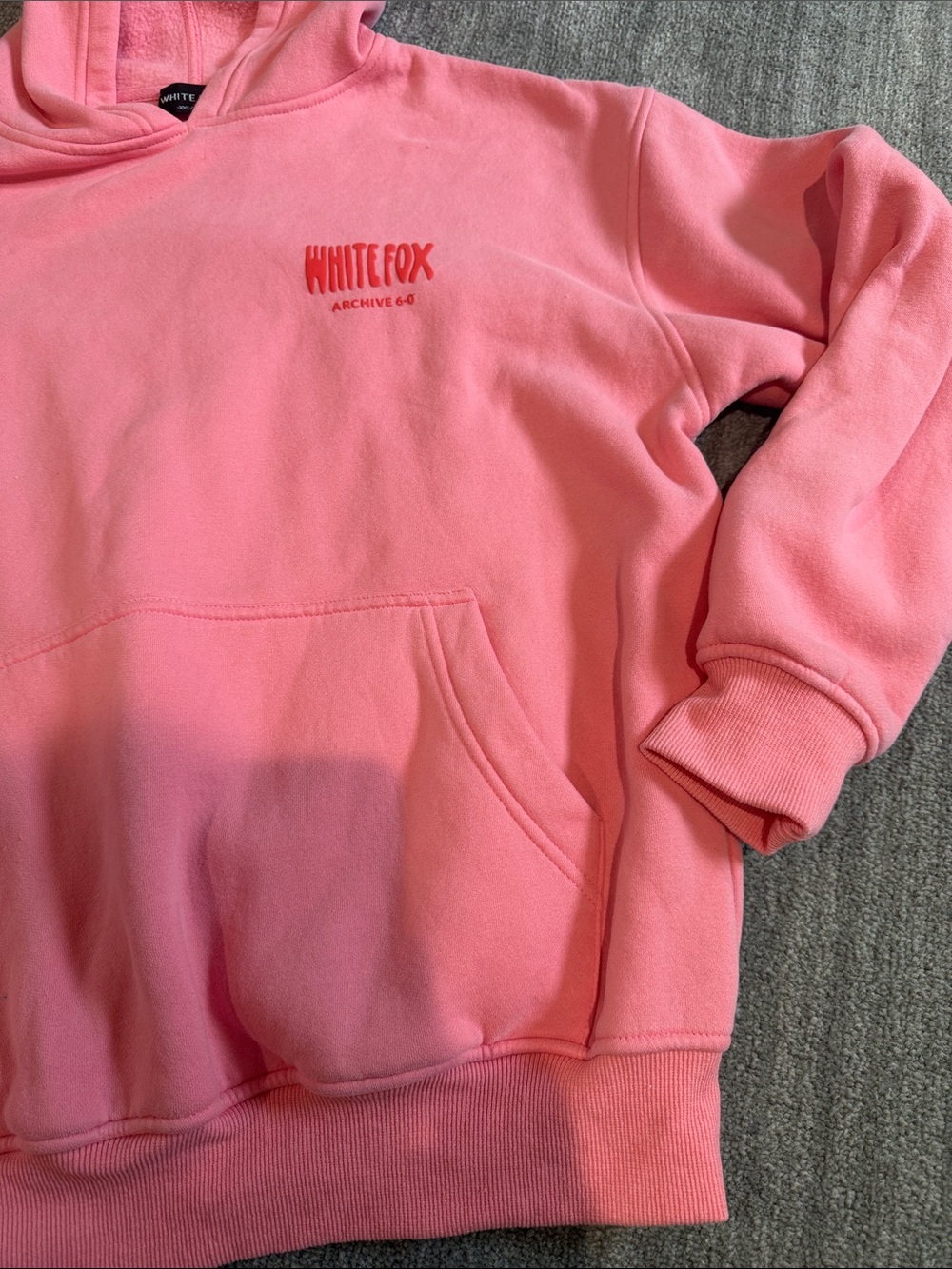 White Fox Archive 6.0 Oversized Hoodie Melon XXS/XS Worn Once - Picture 4 of 8